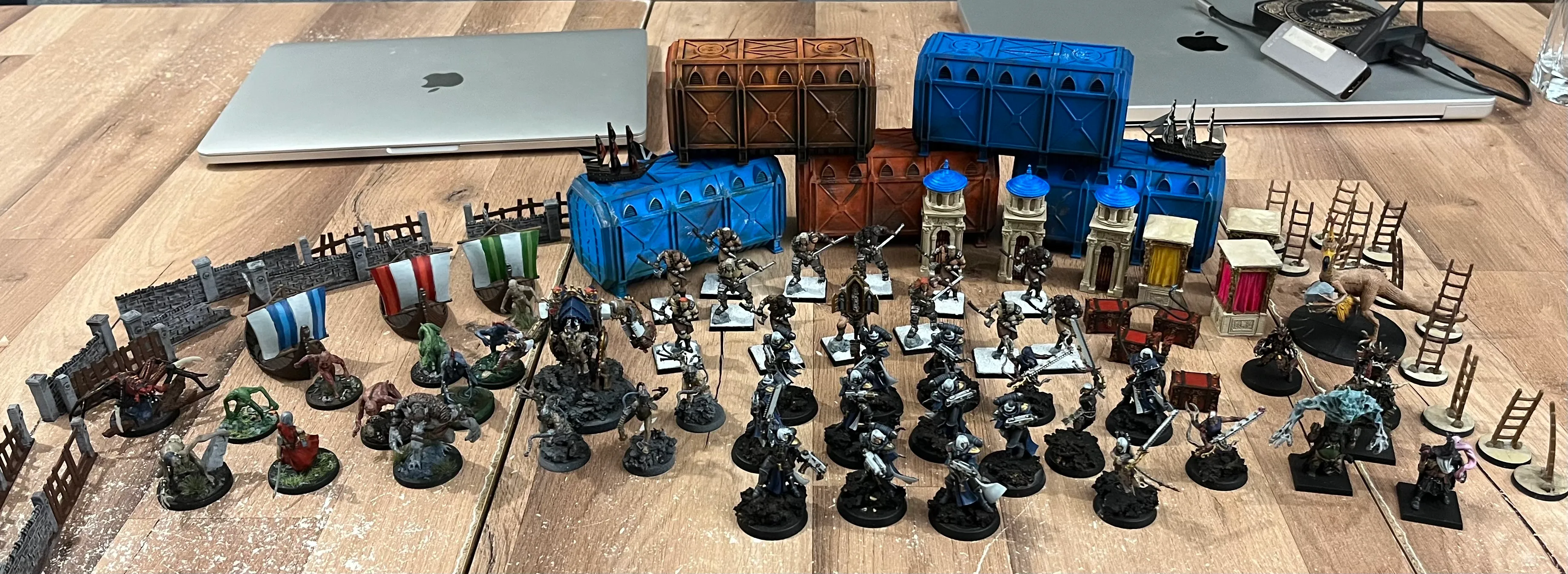 All the miniatures I painted this year (except one that I gifted).