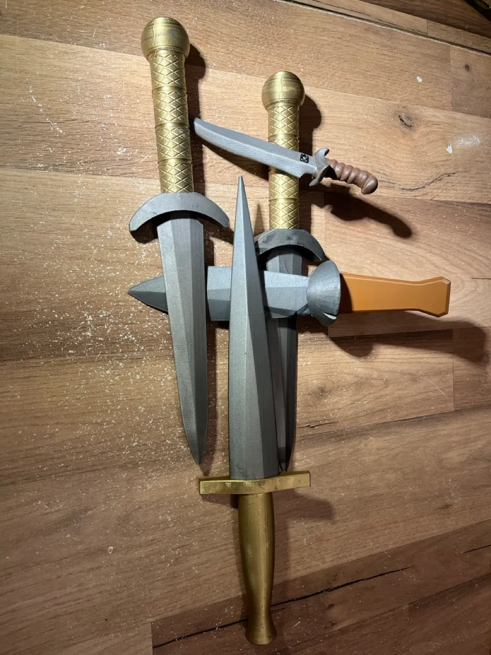 The daggers and the hammer.