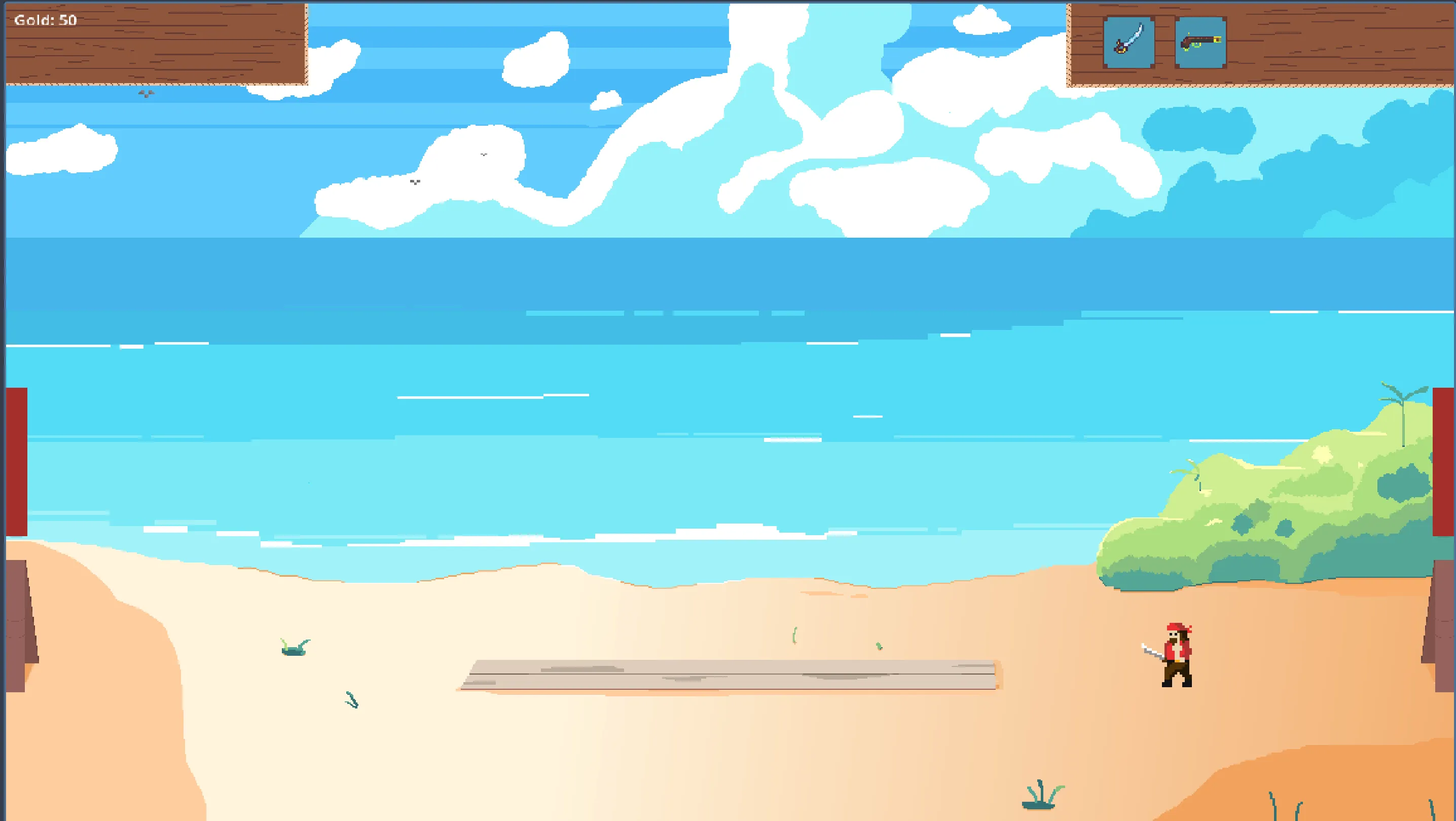 screenshot from the game, heavily inspired by Age of War.