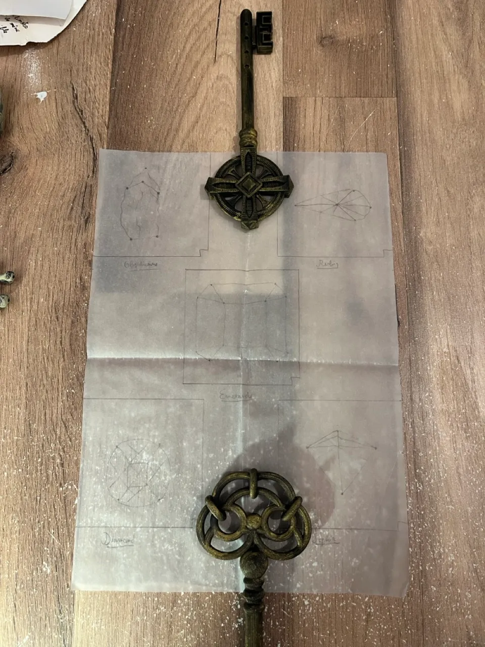 The constellations and stones drawings